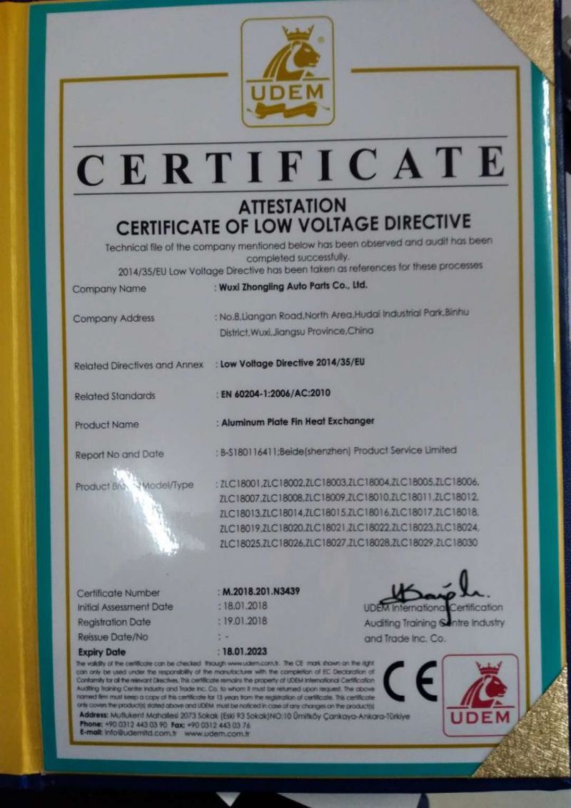 CE Certificate
